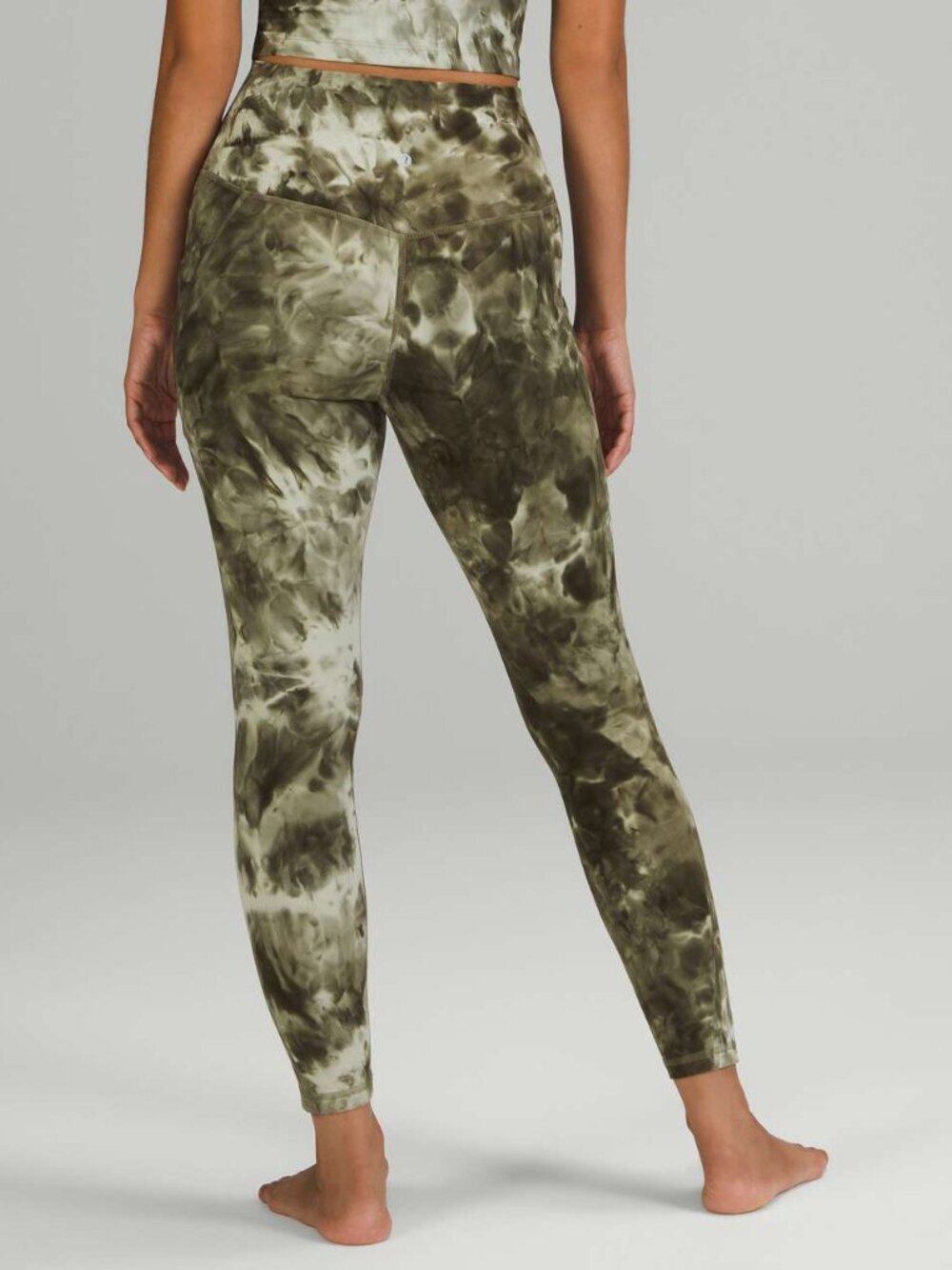 Lululemon Olive Align High-Rise 7/8 Leggings with Pockets Size 8 8176